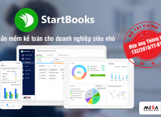 phần mềm kế toán MISA Startbooks