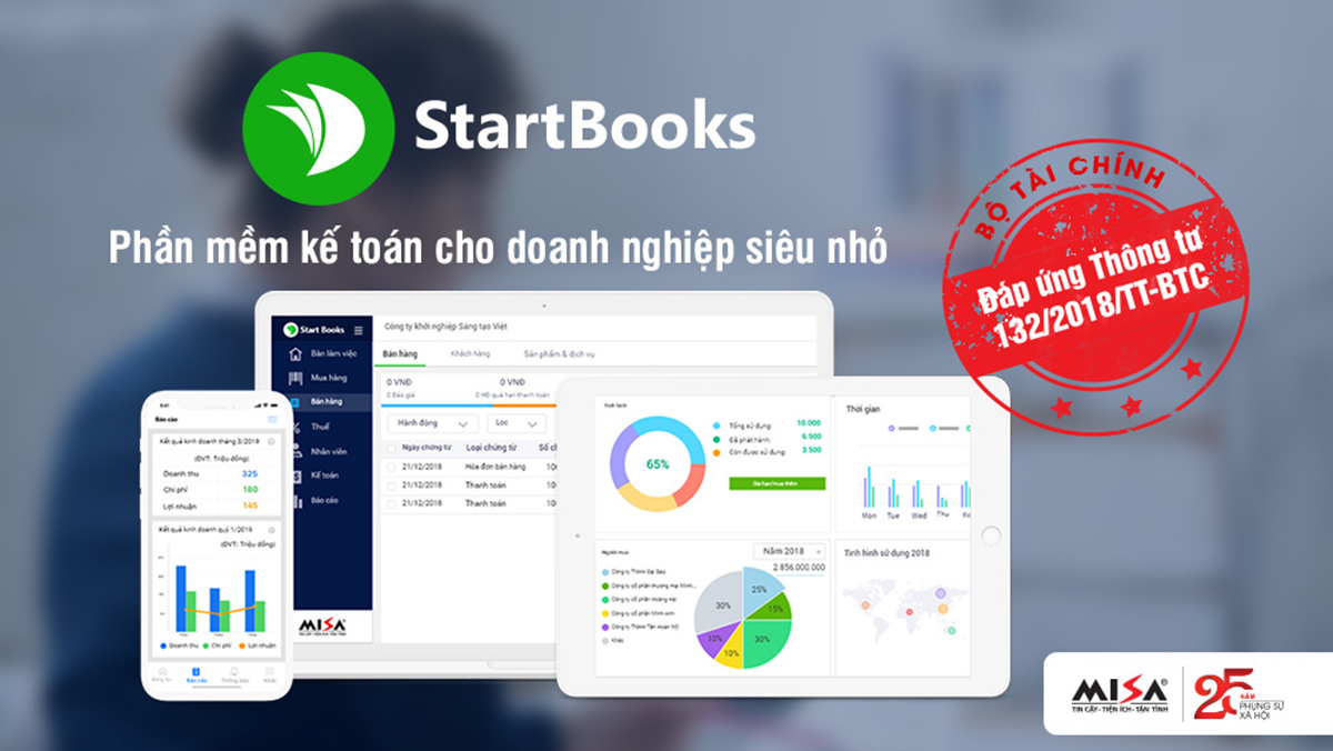 phần mềm kế toán MISA Startbooks